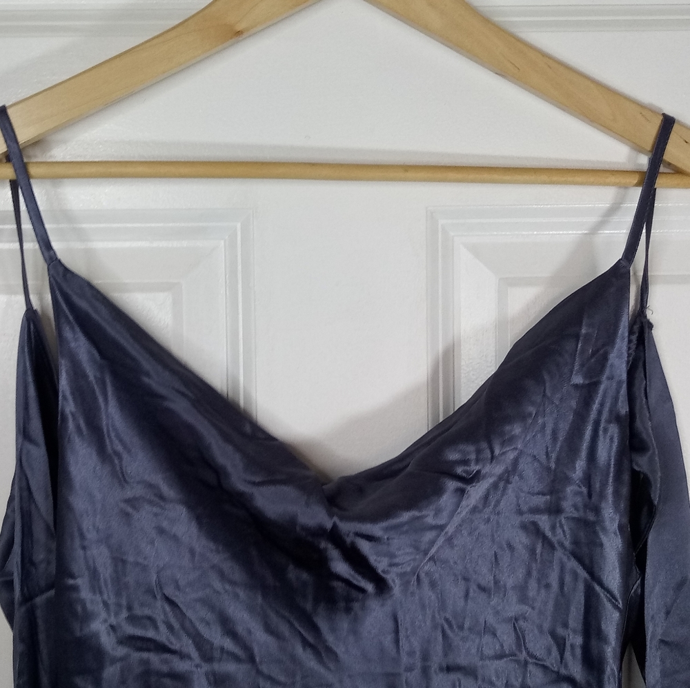 Topshop Tie Back Satin Bridesmaid Slipdress Size 4 - Picture 6 of 13